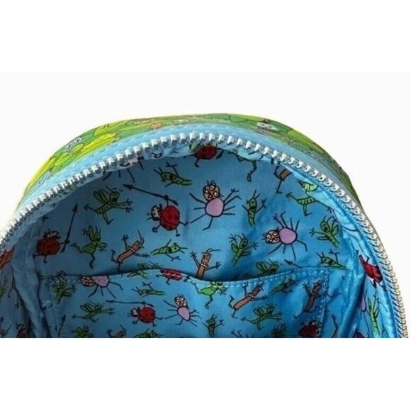Loungefly · NWT · A Bug’s Life Mini Backpack · PT Flea Charm · Disney Pixar - Picture 7 of 9
